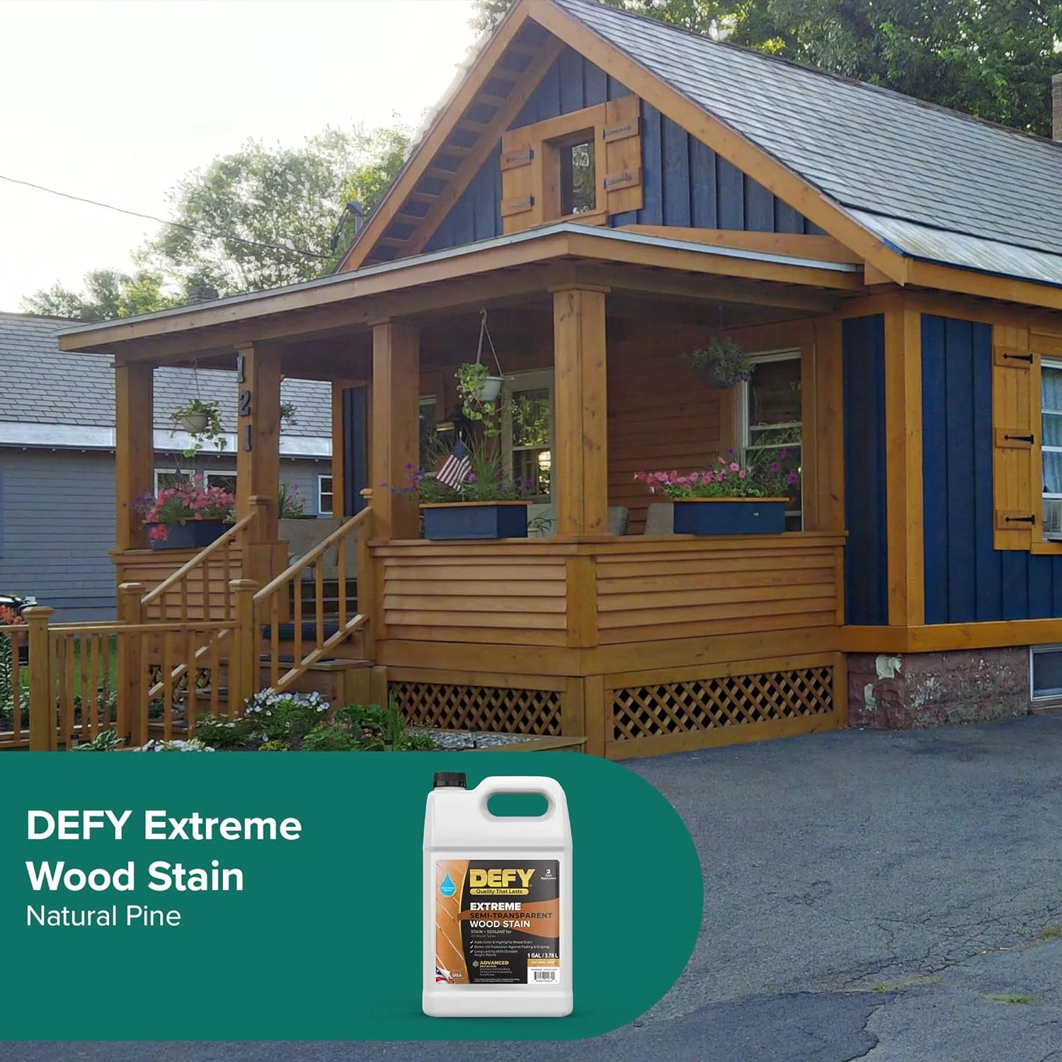 DEFY Extreme Wood Stain Natural Pine 5gal