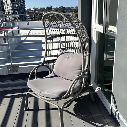 YITAHOME Outdoor Narrow Egg Chair Wicker