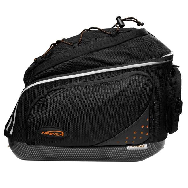 Ibera Bike PakRak Clip-On Commuter Bag and Carrier with Rack - Multi-Color