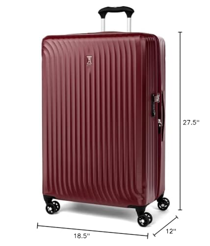 Travelpro Maxlite Air Hardside Expandable Carry on Luggage, 8 Spinner Wheels, Lightweight Hard Shell Polycarbonate Suitcase, Shadow Grey