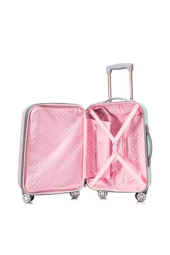 Rockland Melbourne Hardside Expandable Luggage with Spinner Wheels, 2TONENAVY, 2 Piece (20/28)