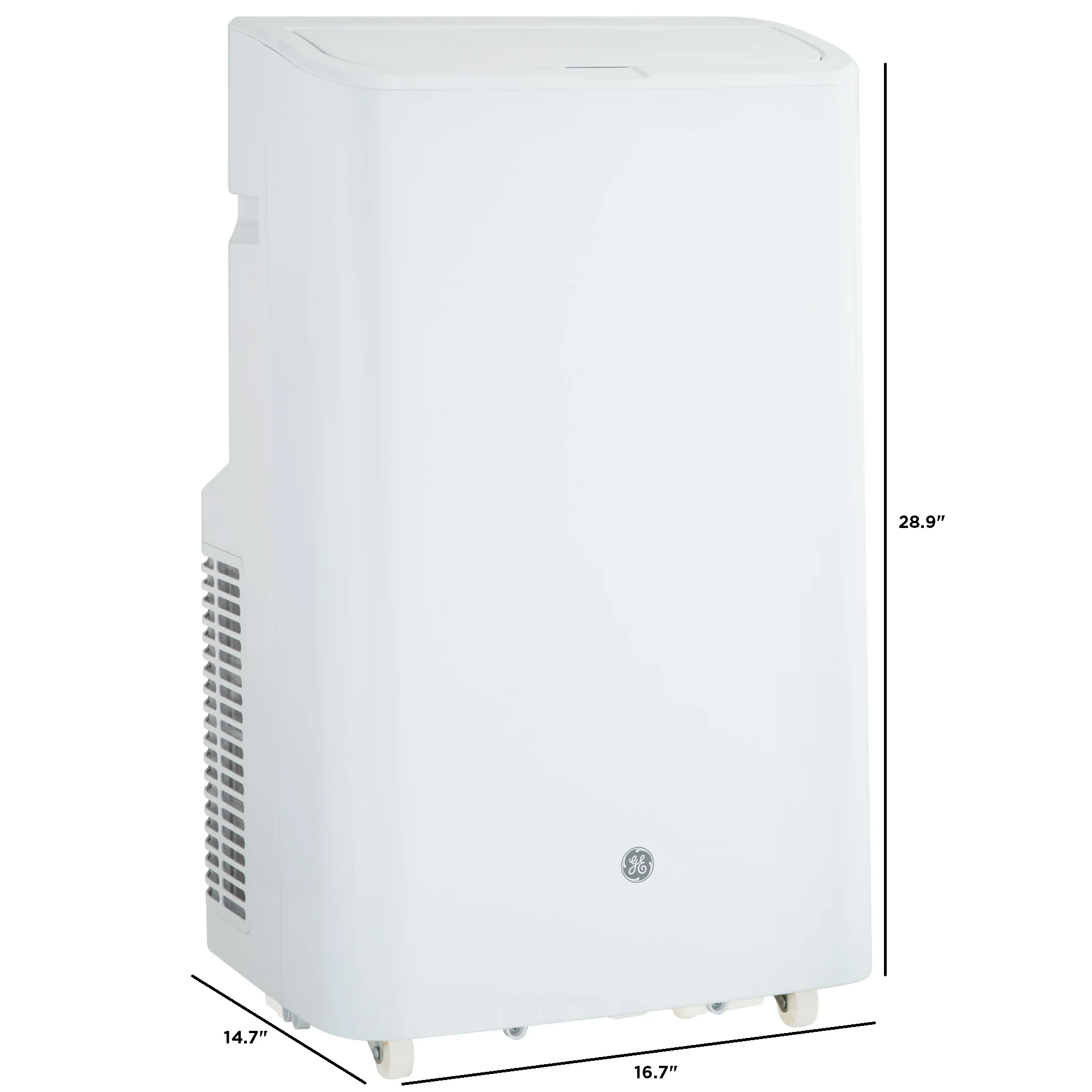 GE® 8,000 BTU 115-Volt 3-in-1 Portable Air Conditioner with WiFi for Medium Rooms, White, APWD08JAWW