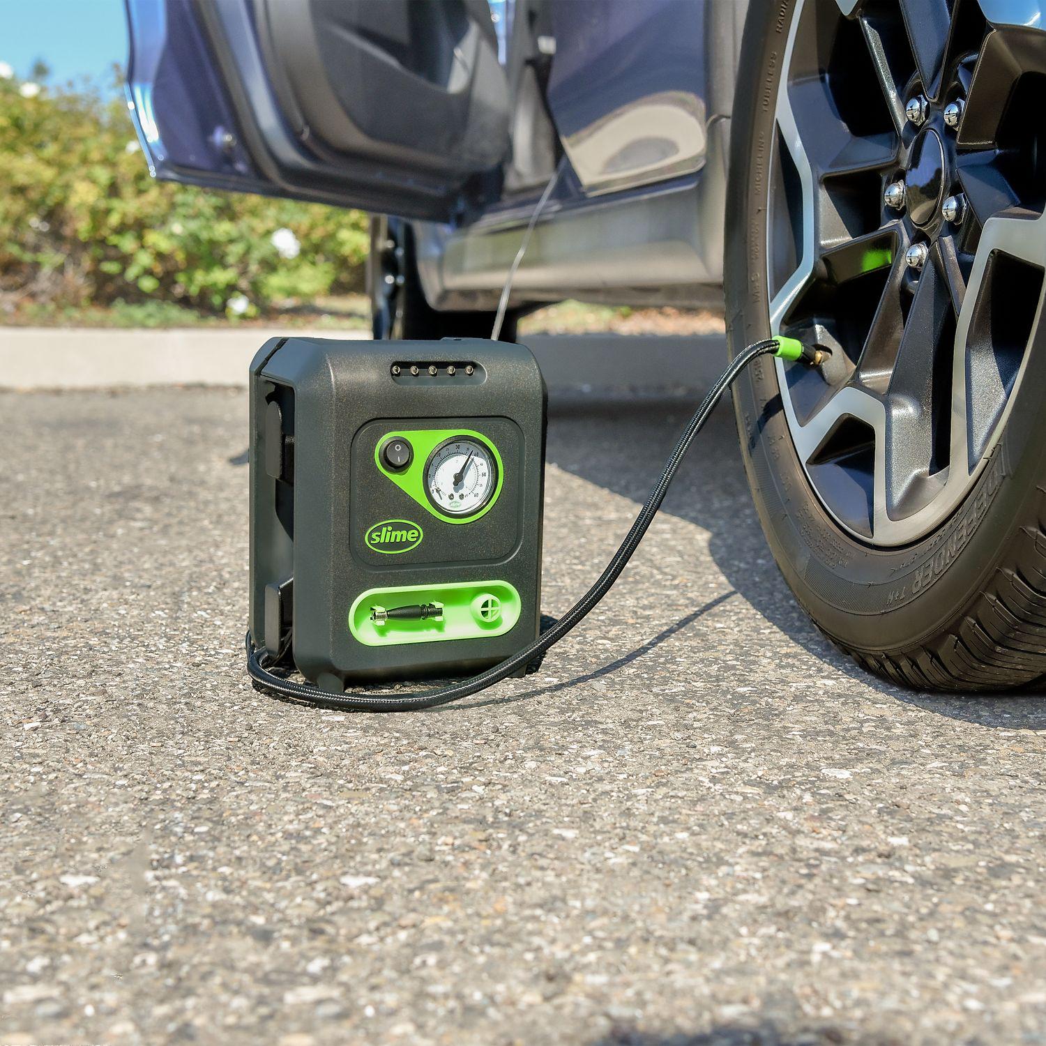 Slime 12V Multi-Purpose Inflator for Tires, Balls, Rafts and other Household Inflatables