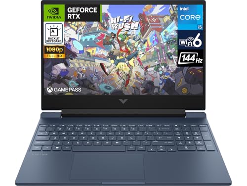 HP Victus Gaming Laptop 15.6" 144 Hz IPS FHD Display (Intel i5-12450H, GeForce RTX 3050 4GB, 16GB RAM, 1TB SSD, Backlit KB, WiFi 6, Bluetooth 5.2
