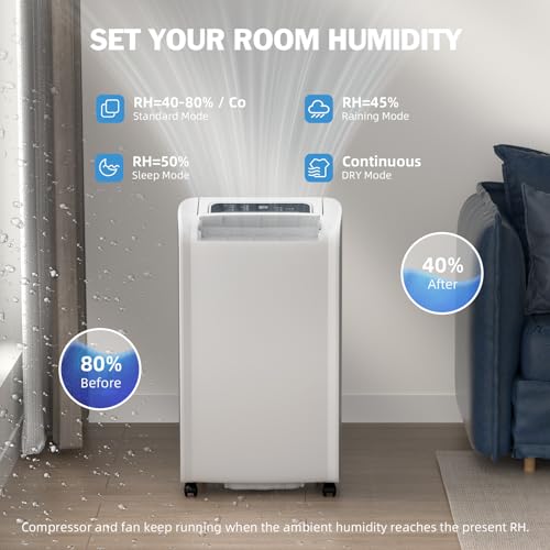 AIRPLUS 4,500 Sq.Ft 70 Pint Dehumidifier for Basements and Home-with Drain Hose,Efficient,Energy-with Dual Protection and 4 Smart Modes,24H Timer