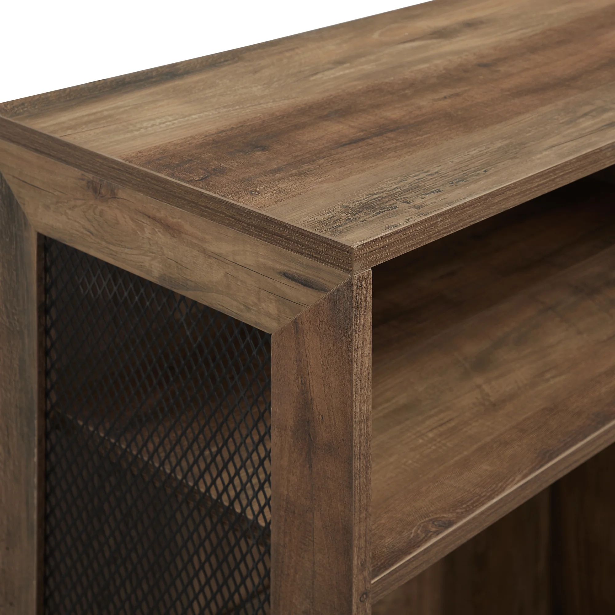 Walker Edison Designs Jeremy 6-Shelf Reclaimed Bookcase, Barnwood
