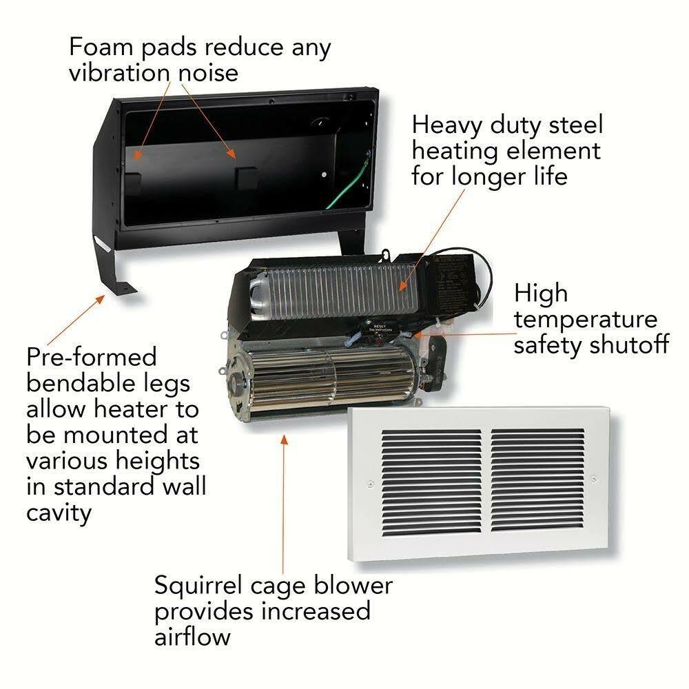 Cadet RMGA5 Register Heater Grill Almond