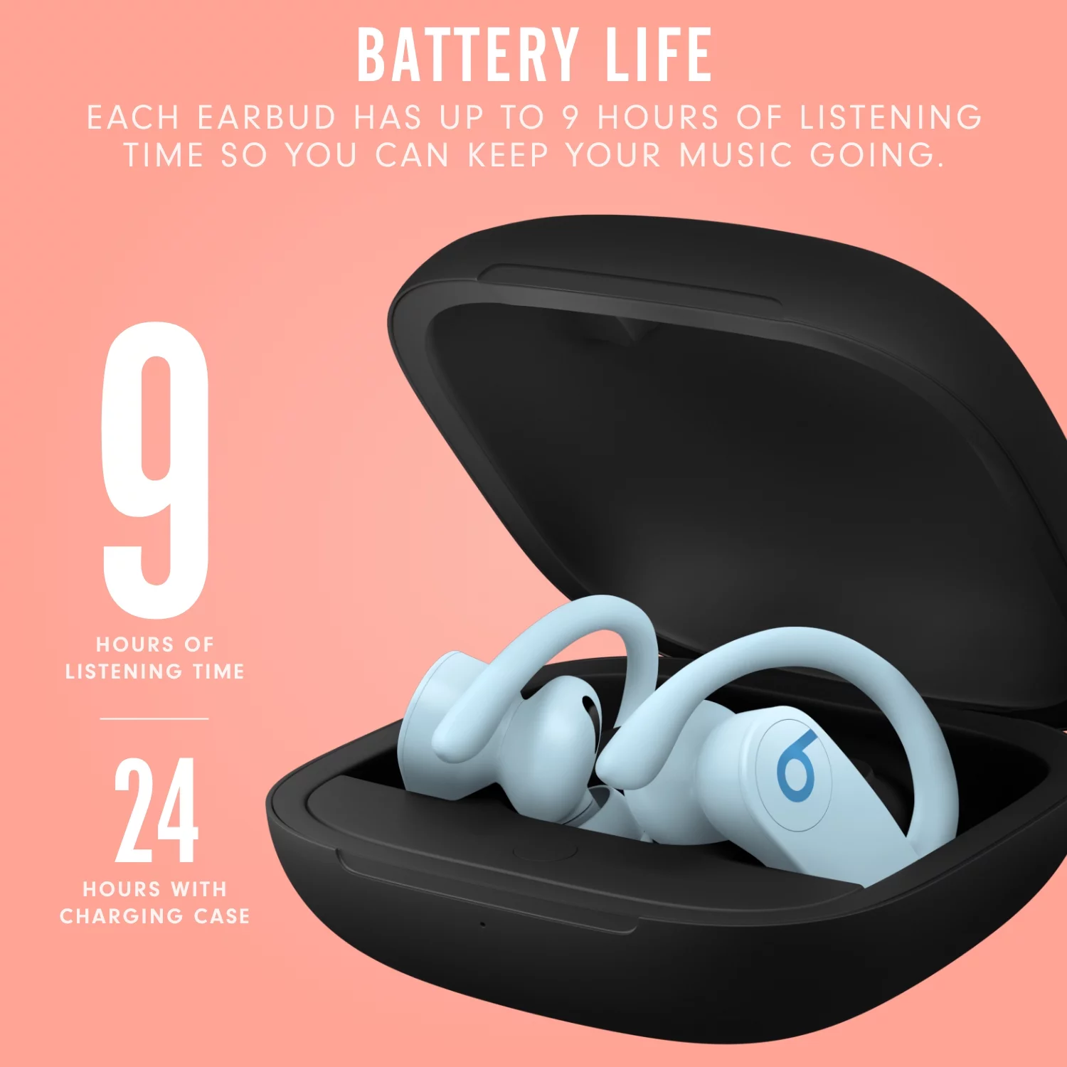 Beats by Dr. Dre Powerbeats Pro Bluetooth True Wireless Earbuds with Charging Case, Navy, MY592LL/A