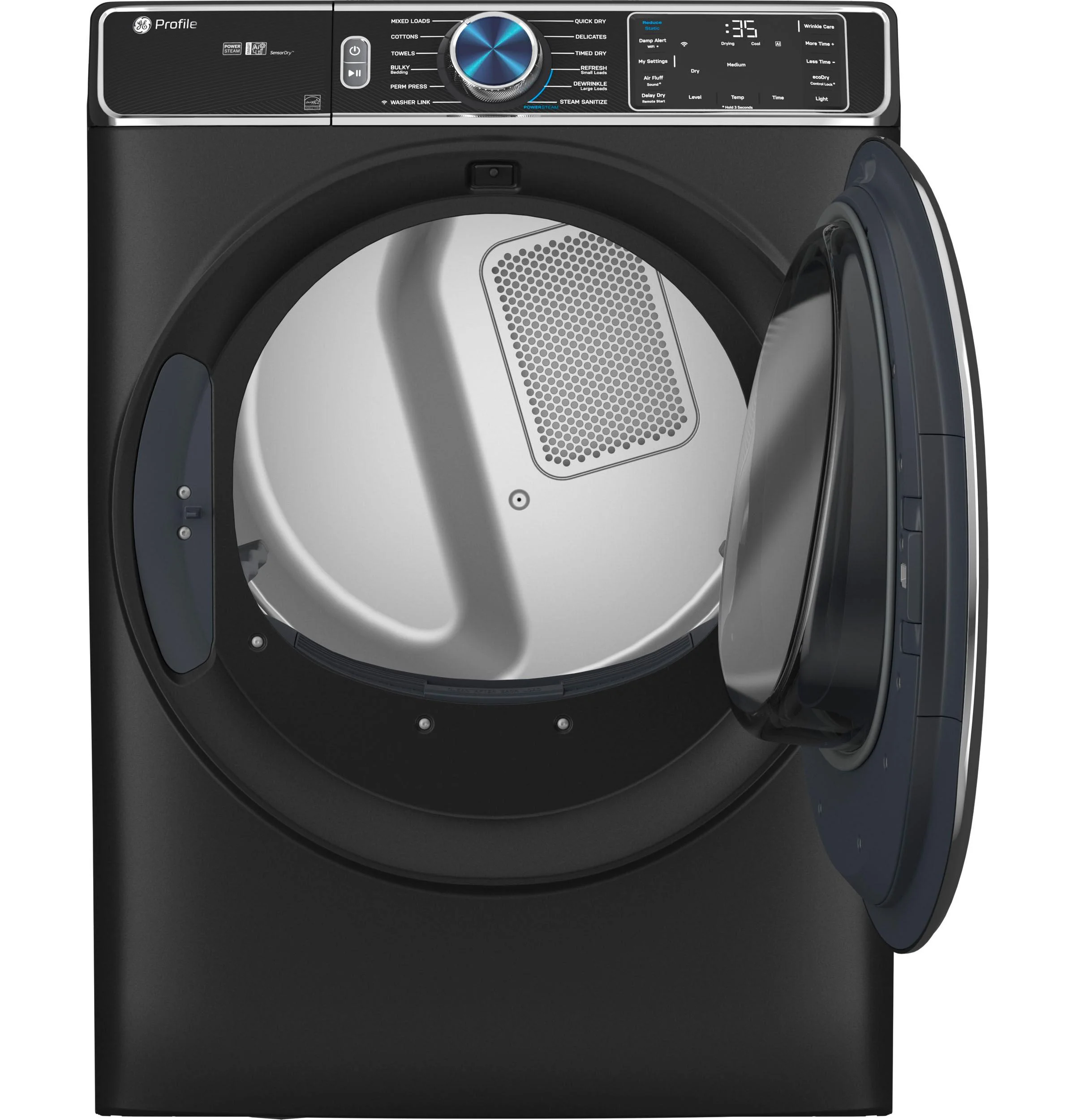 Ge Profile Pfd95gspt 28" Wide 7.8 Cu. Ft. Energy Star Certified Gas Dryer - Carbon