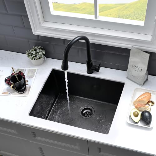 Stainless Steel Laundry Sink Undermount-VASOYO 23x18x13 Undermount Laundry Sink Stainless Steel Utility Sink 16 Gauge Single Bowl Laundry Room Sink