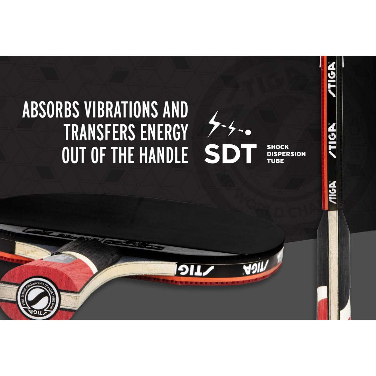Stiga Pro Carbon Performance-Level Table Tennis Racket with Carbon Technology for Tournament Play - Sports Supplies Online Store