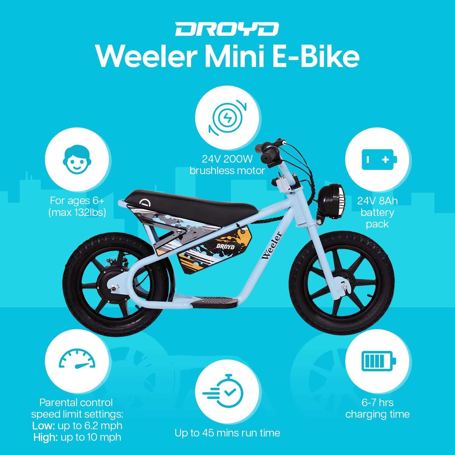 Droyd Weeler Mini E-Bike - Sports Supplies Online Store