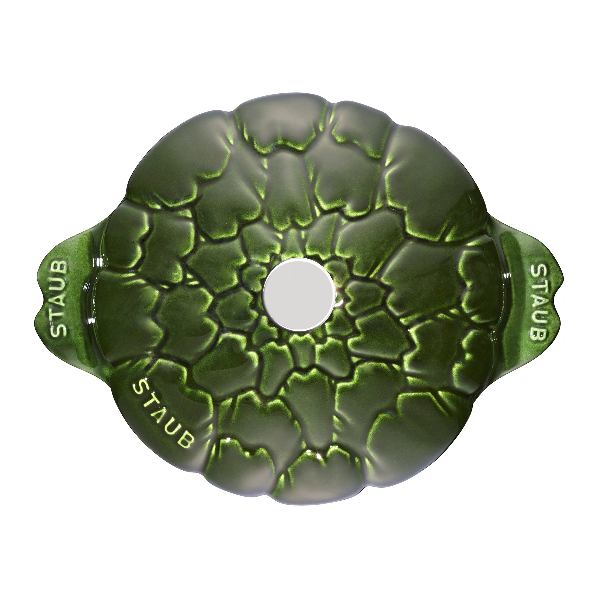 Staub Cast Iron 3-qt Artichoke Cocotte - Basil