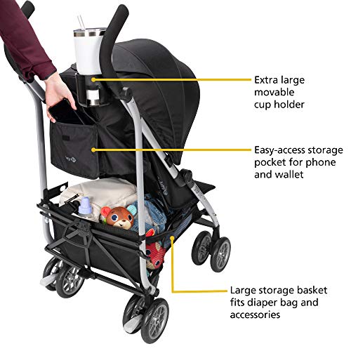 Safety 1st Step Lite Compact Stroller, Lightweight aluminum frame and a breeze to carry, at only 15 lbs, Greyhound