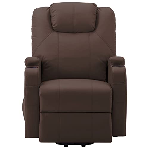 vidaXL Electric Power Lift Massage Chair with Manual Recline, 6-Point Vibration Massage