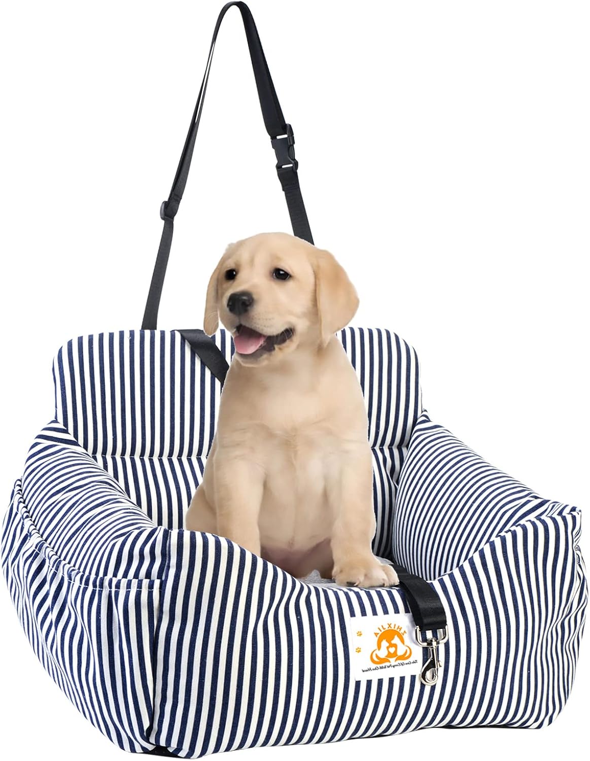 Dog Car Seat,Dog Car Seats for Small Dogs Travel Bed,Pet Booster Seat with Storage Pocket and Safety Leash