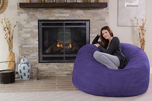 Chill Sack Bean Bag Chair - 5' Giant Memory Foam Lounge Chair with Soft Microfiber Cover – Cozy Furniture for Living Room, Dorm