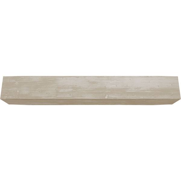 Ekena Millwork BMSD3C0040X080X120WH 4x22W x 8x22H x 10&L 3-Sided (U-beam) Sandblasted Endurathane Faux Wood Ceiling Beam, White
