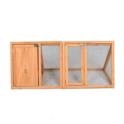 Rabbit Hutch Wooden Bunny Cage A-Frame Chicken Coop for Small Animals - Pet Supplies online store
