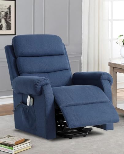 Power Lift Recliner Chair Recliners for Elderly with Heat and Massage Recliner Chair for Living Room with Infinite Position and Side Pocket