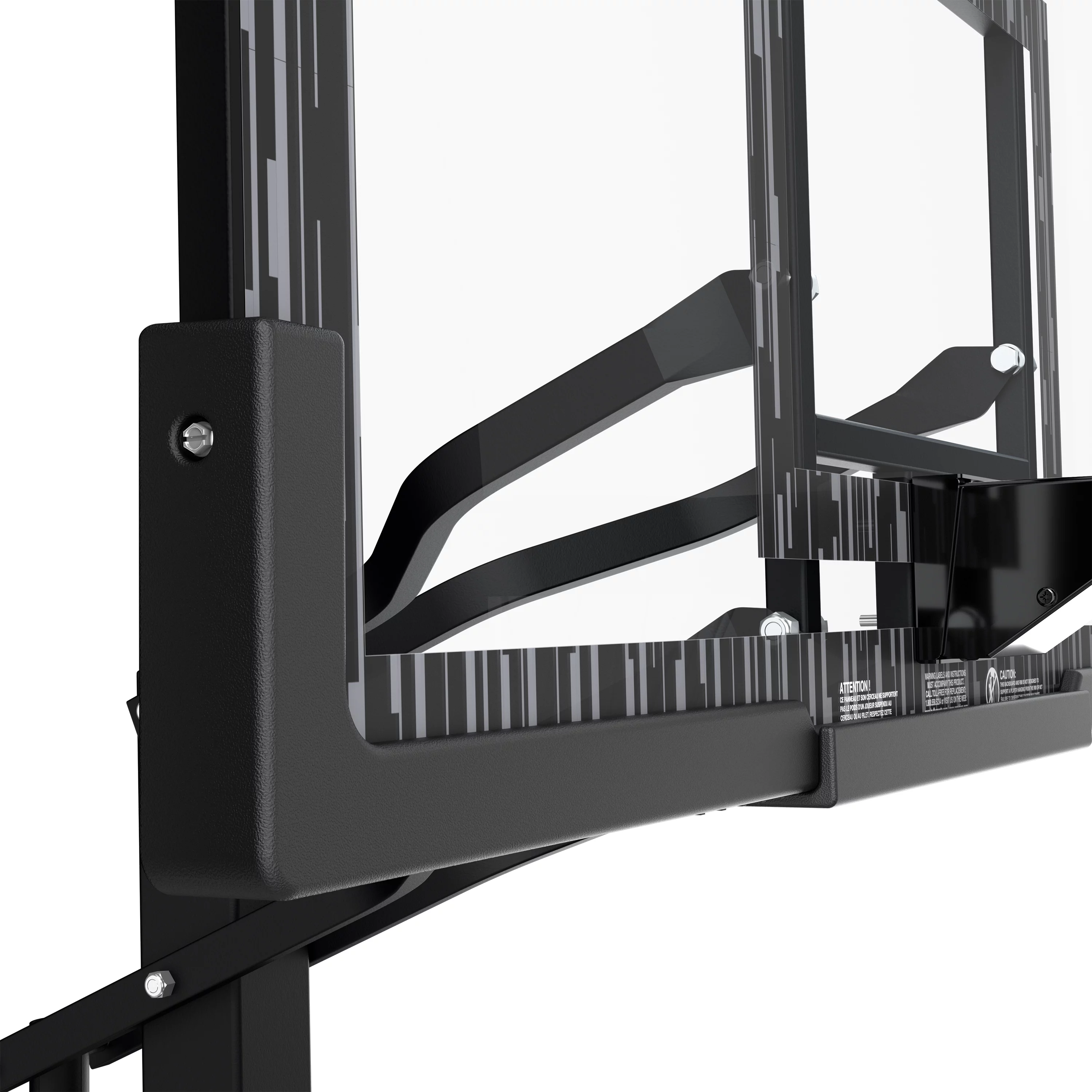 Spalding 60 In. Acrylic Screw Jack Portable Basketball Hoop System
