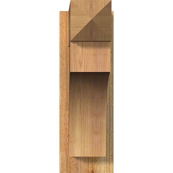 Ekena Millwork OUT06X18X18WTL03RWR 6x22W x 18x22D x 18x22H Westlake Rough Sawn Arts and Crafts Outlooker, Western Red Cedar