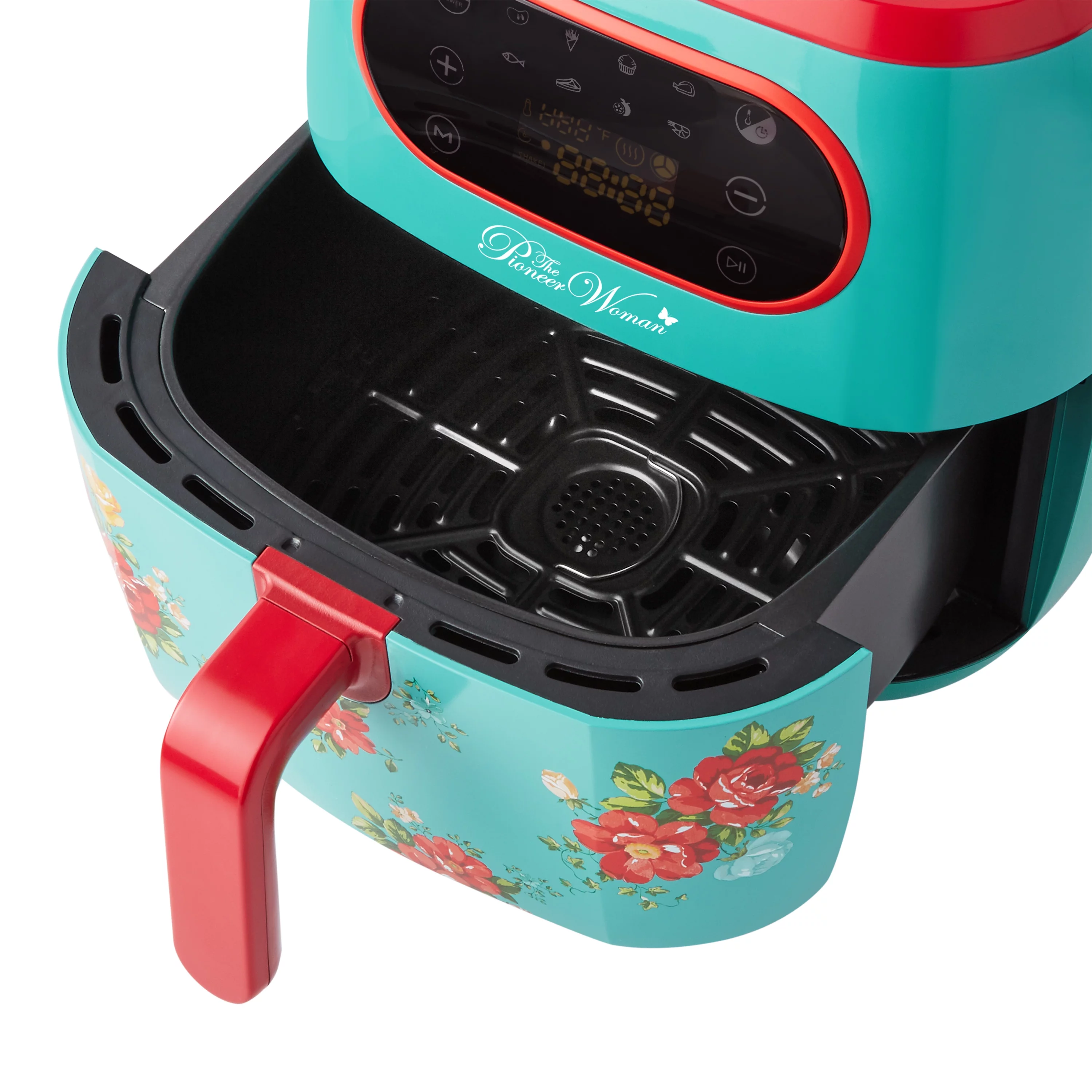 The Pioneer Woman Vintage Floral 6.3 Quart Air Fryer with LED Screen, 13.46, New