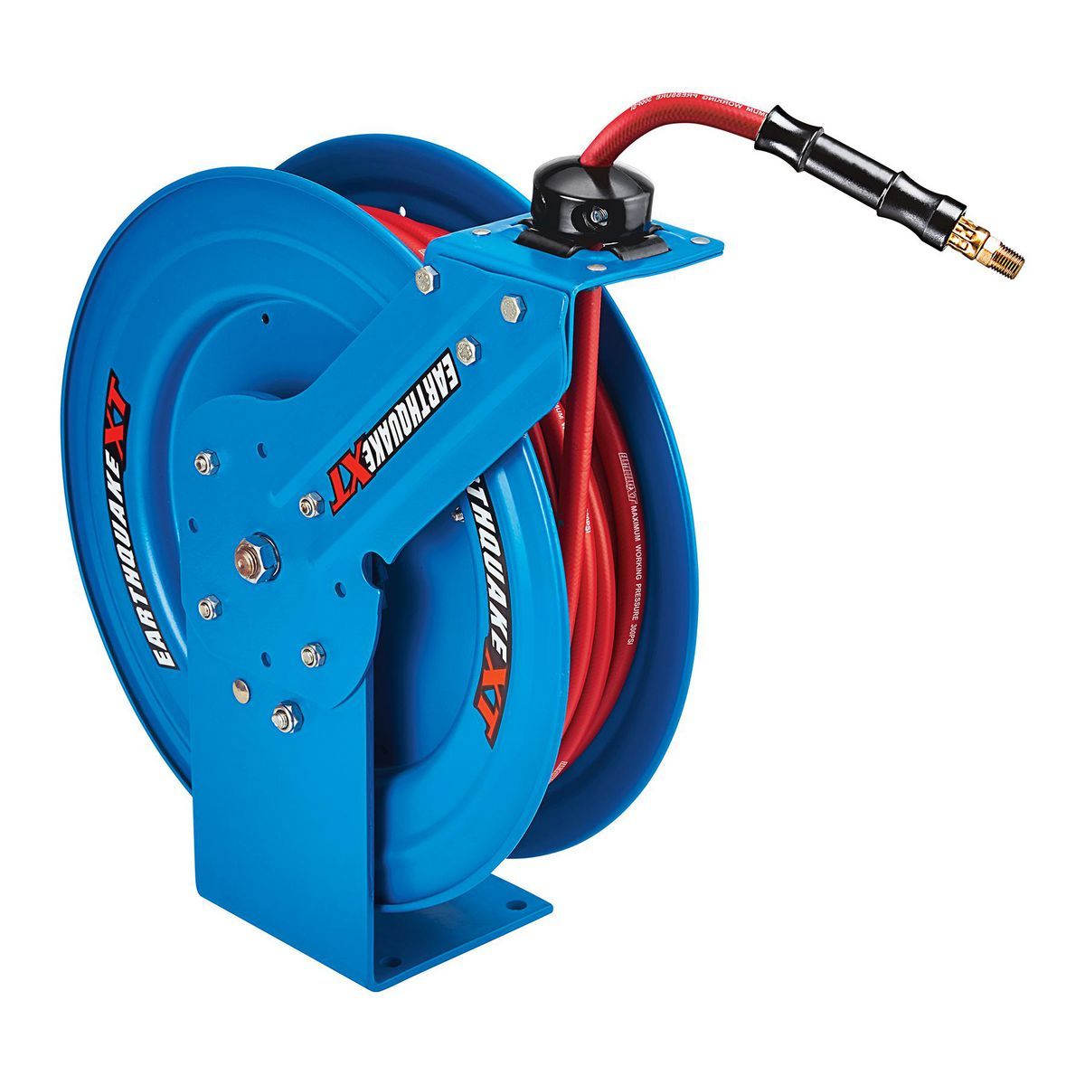 EARTHQUAKE XT 3/8 in. x 50 Ft. Industrial Grade Air Hose Reel
