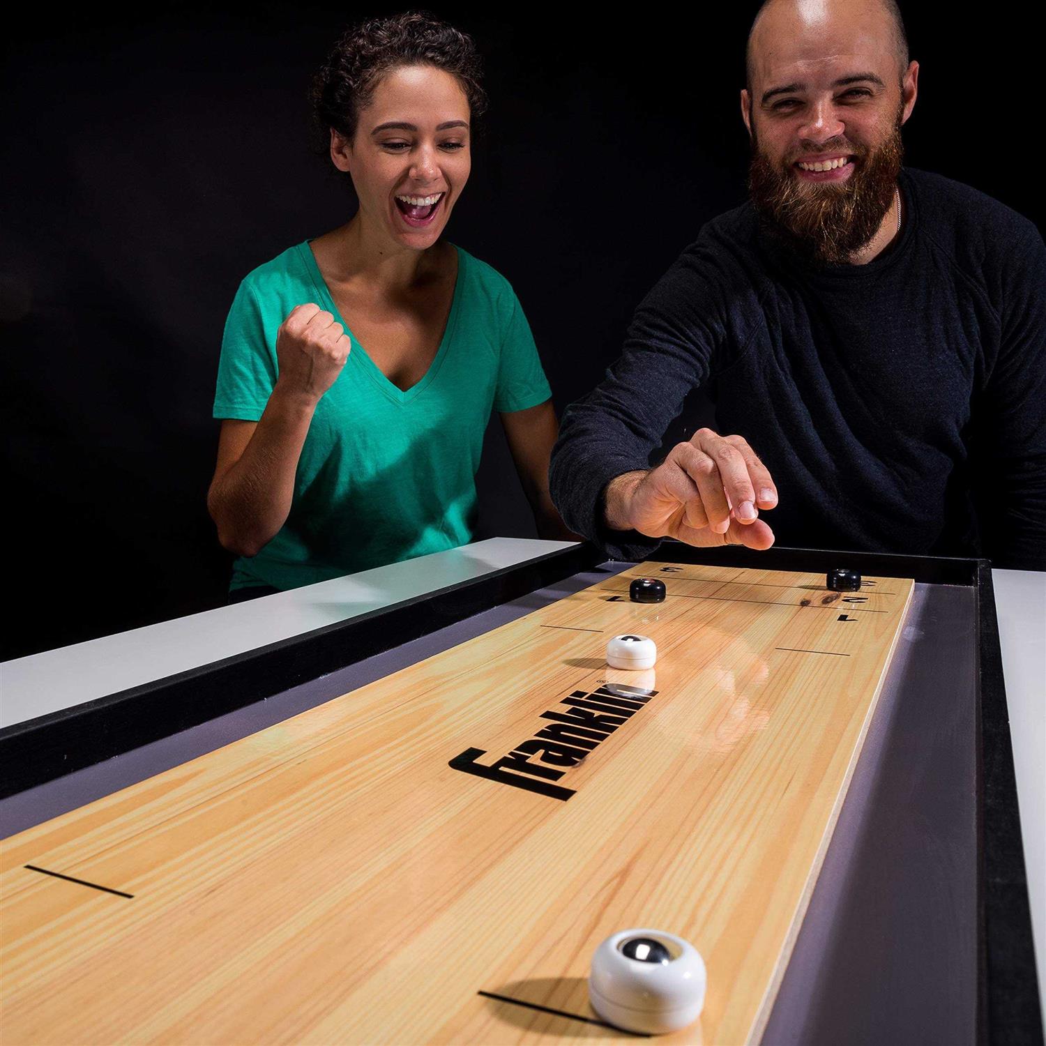 Franklin Sports 2-in-1 Shuffleboard Table and Curling Set - Sports Supplies Online Store