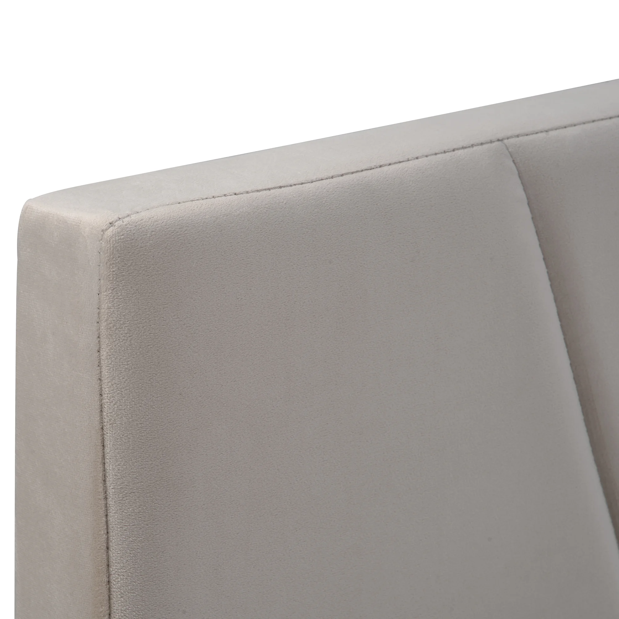 Queen Size Velvet Upholstered Platform Bed