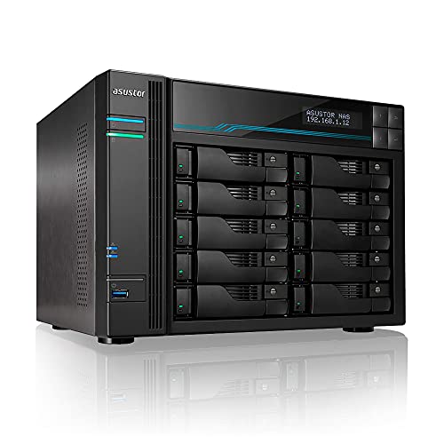 Asustor Lockerstor 4 Gen2 - AS6704T | 4-Bay NAS, Quad-Core 2.0GHz Processor, 4 M.2 NVMe Slots (PCIe 3.0), Dual 2.5GbE, Expandable to 10GbE