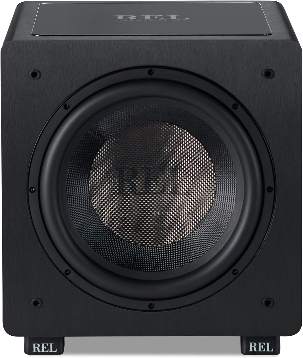 REL Acoustics HT/1205 Subwoofer, HT-Air Wireless Compatible, Line Grained Black Composite