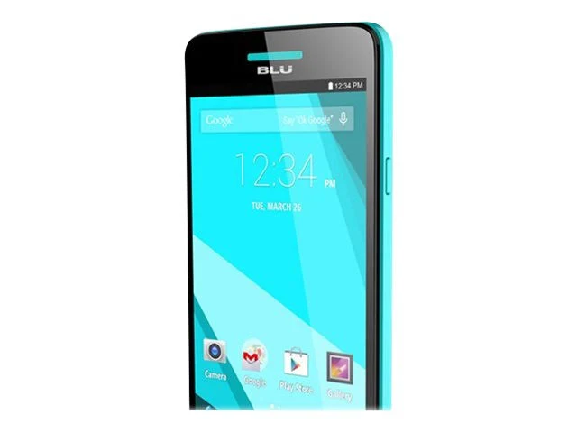 Bundle: Blu Studio 5.0 C Google Android 4.4 Dual-Core 1.3GHz 4GB Dual-SIM 4G LTE Smartphone Blue + Lyca SIM Card