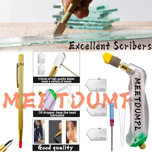 MEETDUMPL Stained Glass Kit，Stained Glass Kits for Adults，Glass Grinder，Stained Glass Grinder，5/8" + 1" Diamond Grinder Bit,80W Soldering Iron Kit