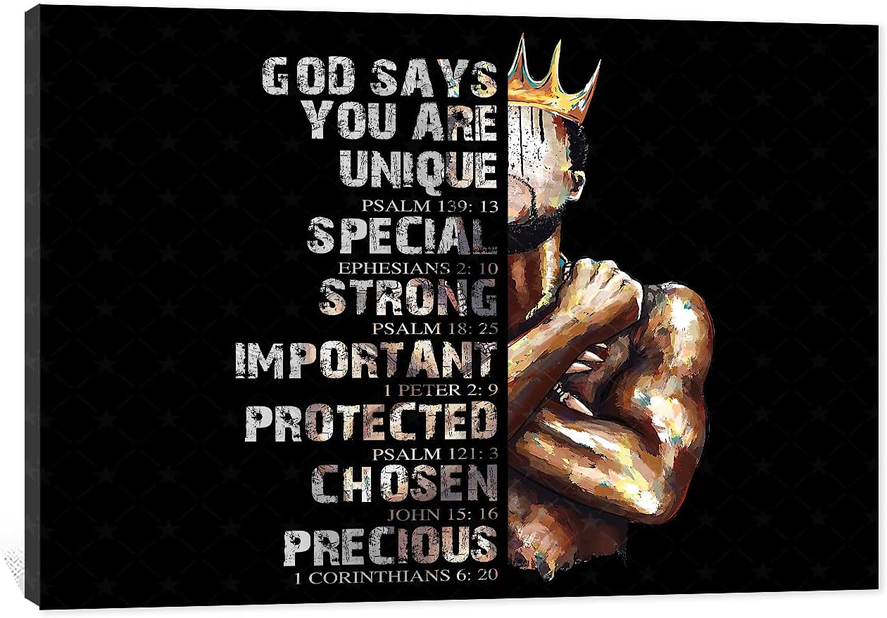 African American Wall Art, Black King and Queen Wall Art, Black Art Wall Art Decor, Black Couple Picture for Living Room Decor