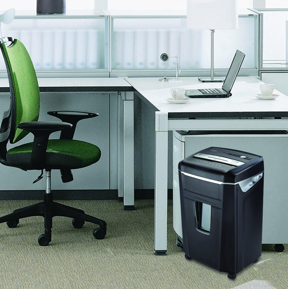 Aurora High Security JamFree AU1000MA 10-Sheet Micro-Cut Paper / CD / Credit Card Shredder with Pull-Out Wastebasket