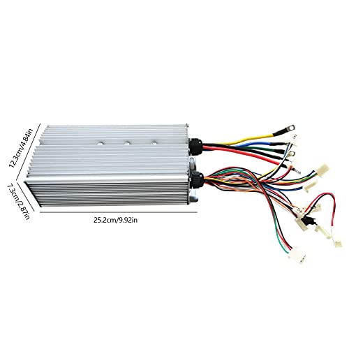 Brushless Motor Kit High-Speed BLDC Brushless Motor with 24WF Mosfet 80A Controller and Throttle DIY Brushless Motor Set with Three Speeds and