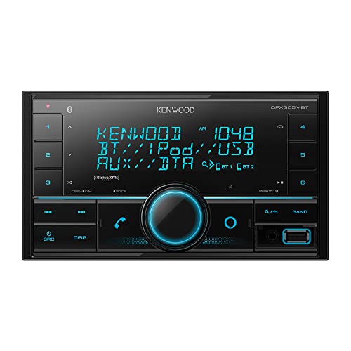 KENWOOD DPX505BT Double DIN in-Dash CD Car Stereo. AM/FM with Bluetooth, Amazon Alexa Voice Control