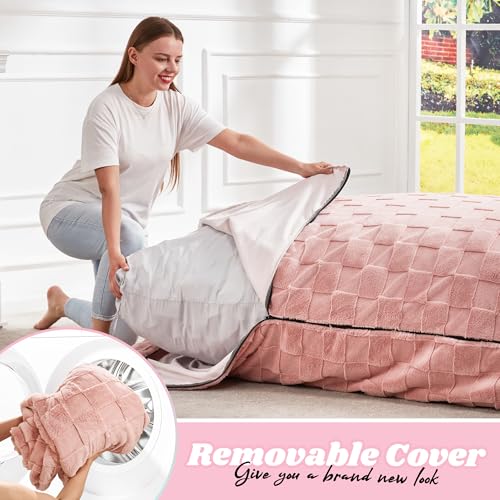 Hobestluk 3 in 1 Bean Bag Chair Giant Bean Bag Chairs Convertible Bean Bag Floor Cushion with Machine Washable Cover