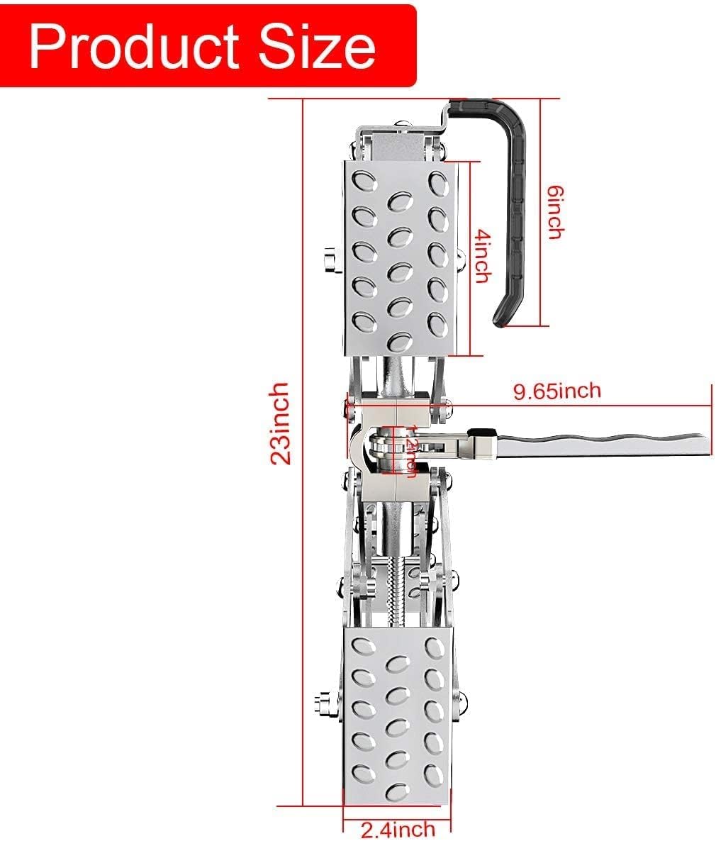 MAHLER GATES X-Shape Wheel Chocks Stabilizer,2 Sets 8'' to 17''[Extended] RV Tire Stabilizers Locked Chocks for Campers Travel Trailers Trucks