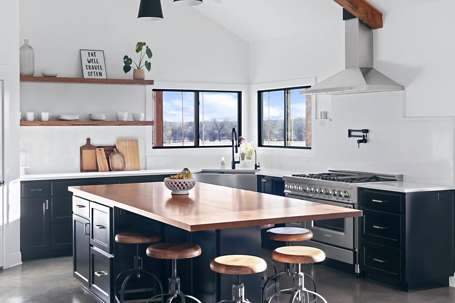 ZLINE 48 in. Wooden Wall Mount Range Hood in Cottage White - Includes Motor
