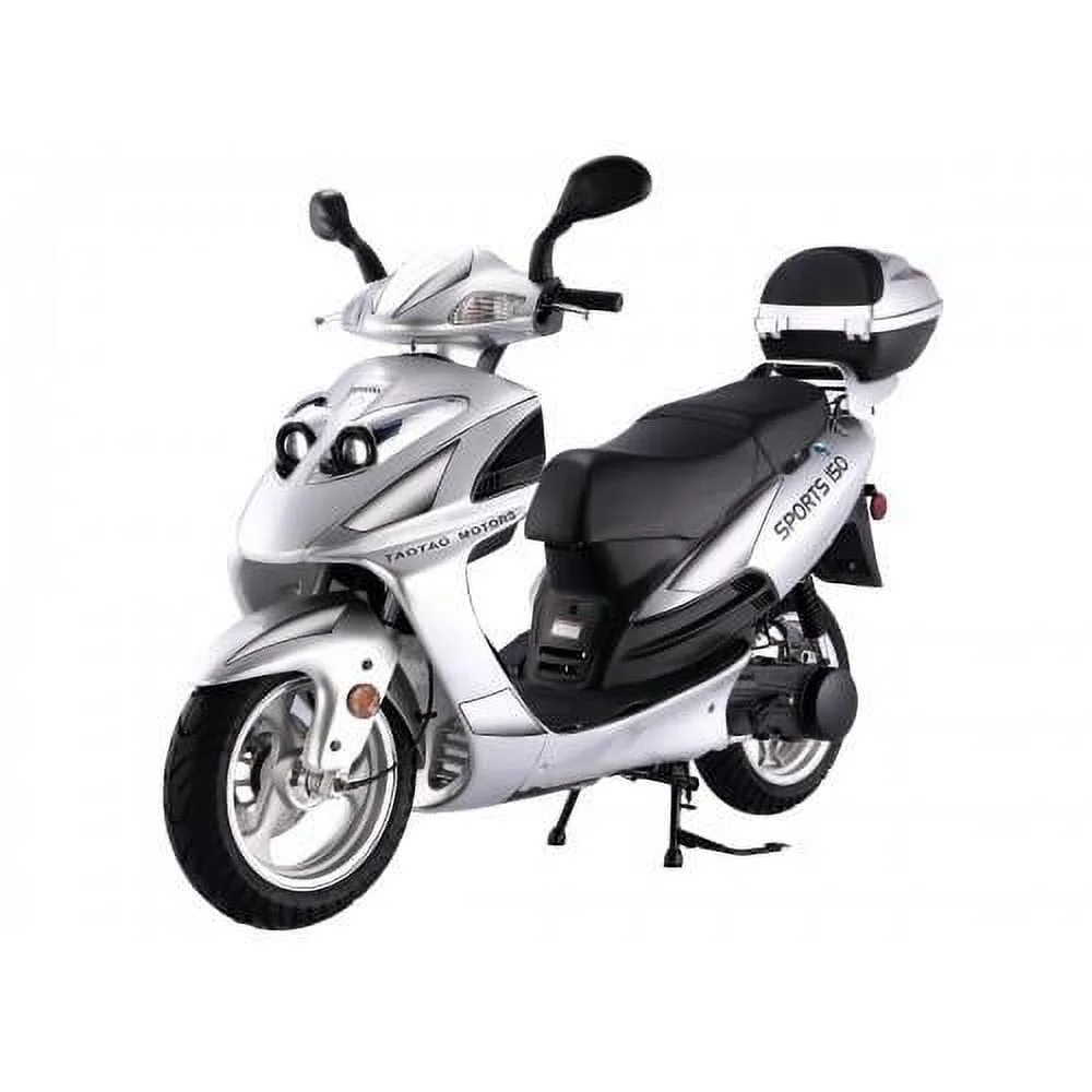 TaoTao Lancer 150cc Gas Fully Automatic Scooter with Matching Storage Trunk - Sporty Black
