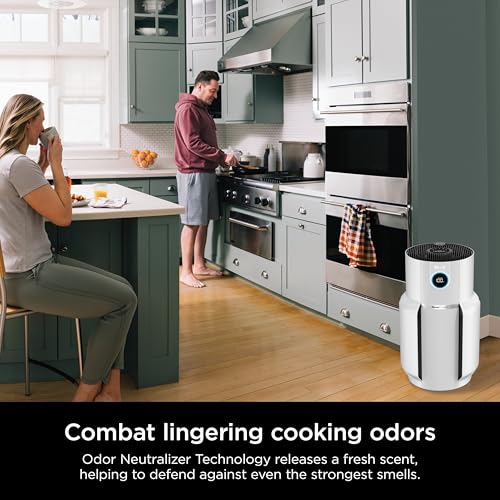 Shark Air Purifiers for Home Large Room with NeverChange Air Filter, 5 Year HEPA Filter, Covers 650 Sq. ft