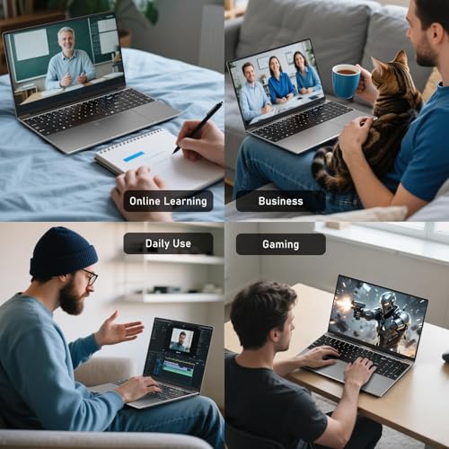 2025 Gaming Laptop 16 Inch Laptop Computer with Ryzen 7 5825U Processor, 32GB DDR4, 1T SSD, FHD Display 1920*1080P, Win 11 PRO, WiFi 6