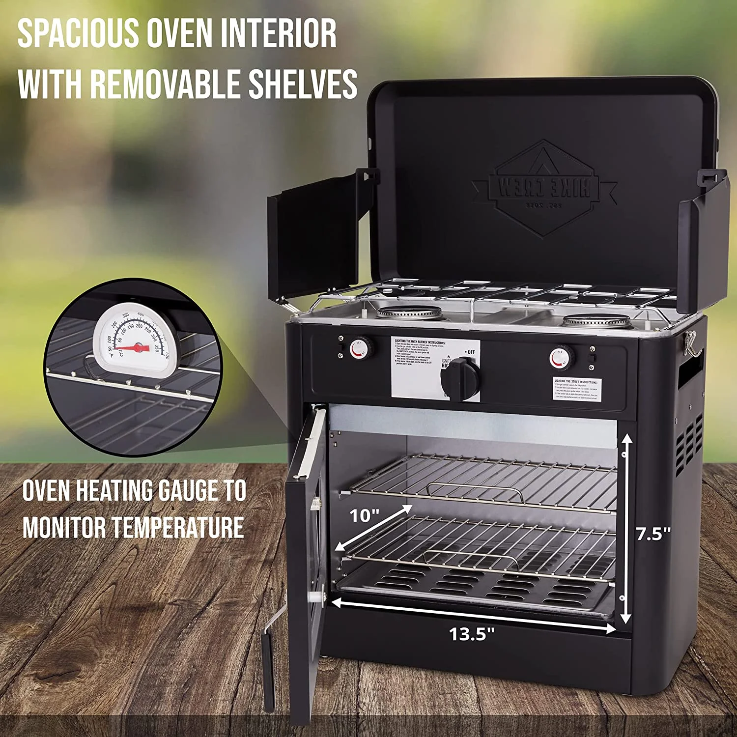 Hike Crew Outdoor Gas Camping Stoves with 2 Burners