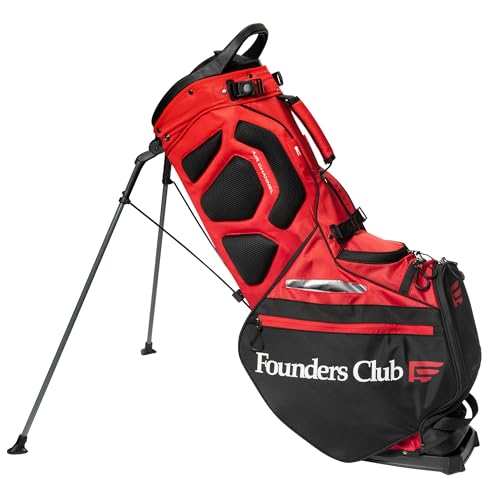 Founders Club Golf Lock 14 Stand Bag for Men with Anti Rattle Top-Free Snap on Rain Hood