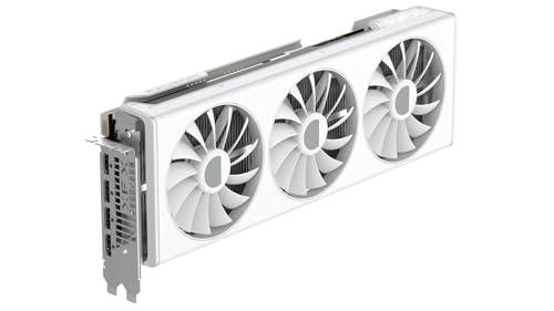 XFX Swift AMD Radeon RX 9060 XT OC White Gaming Edition with 8GB GDDR6 HDMI 2xDP, AMD RDNA 4 RX 9060XT RX-96TSW8GWQ