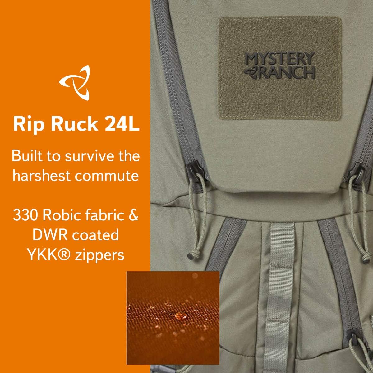 Mystery Ranch Rip Ruck 24 Backpack - Military Inspired Tactical Pack, 24L, Foliage