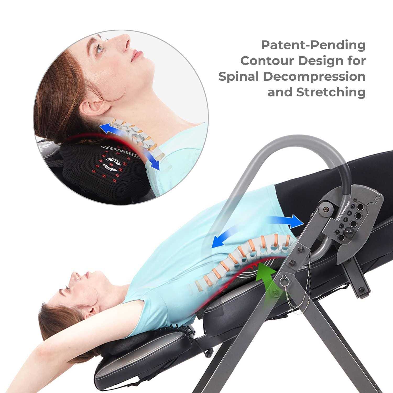 Innova Health and Fitness Innova ITM6000 Advanced Heat and Massage Therapeutic Inversion Table - Sports Supplies Online Store