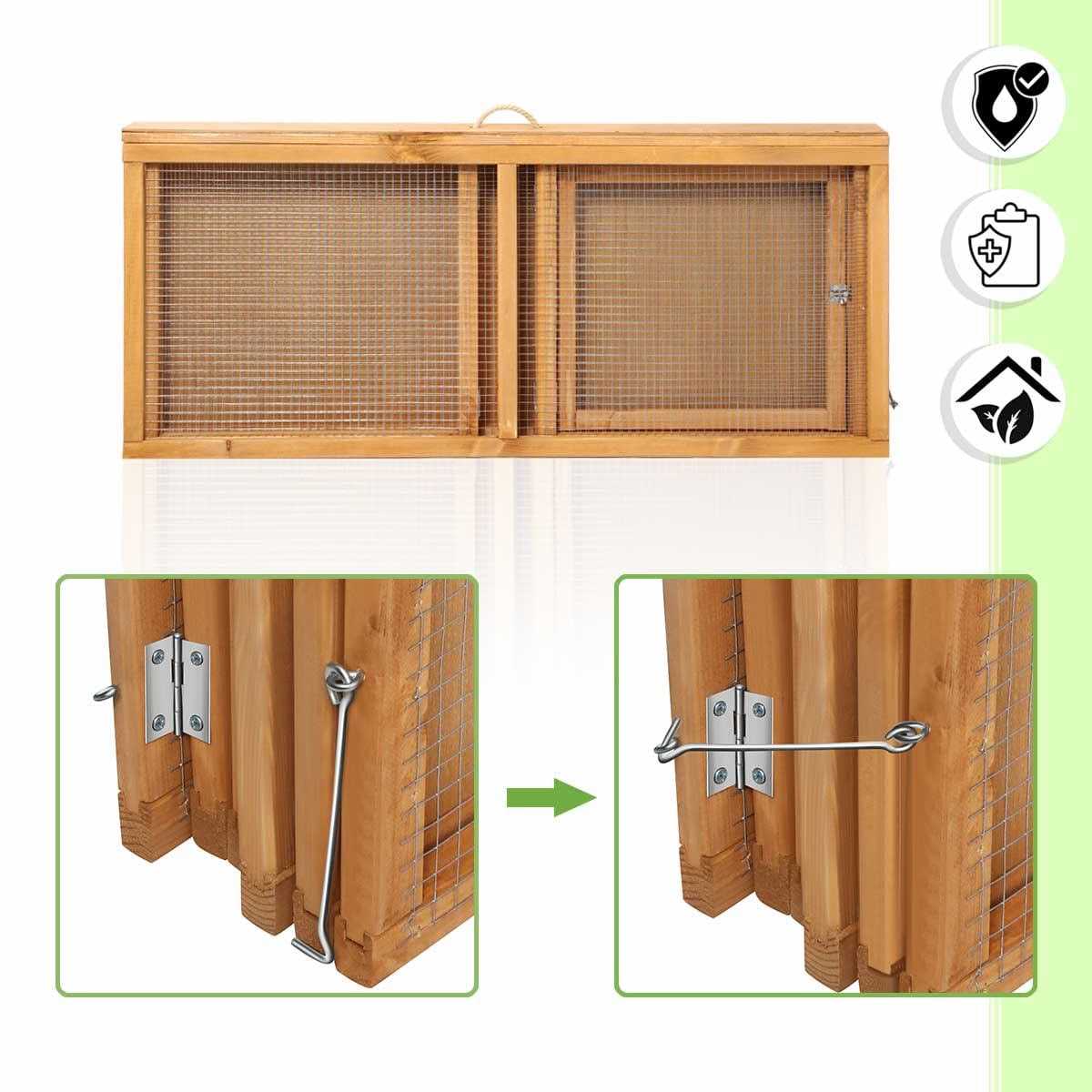 Magshion Wooden Chicken Coop Rabbit Hutch Pet cage Wood Small Animal Poultry cage Run - Pet Supplies online store
